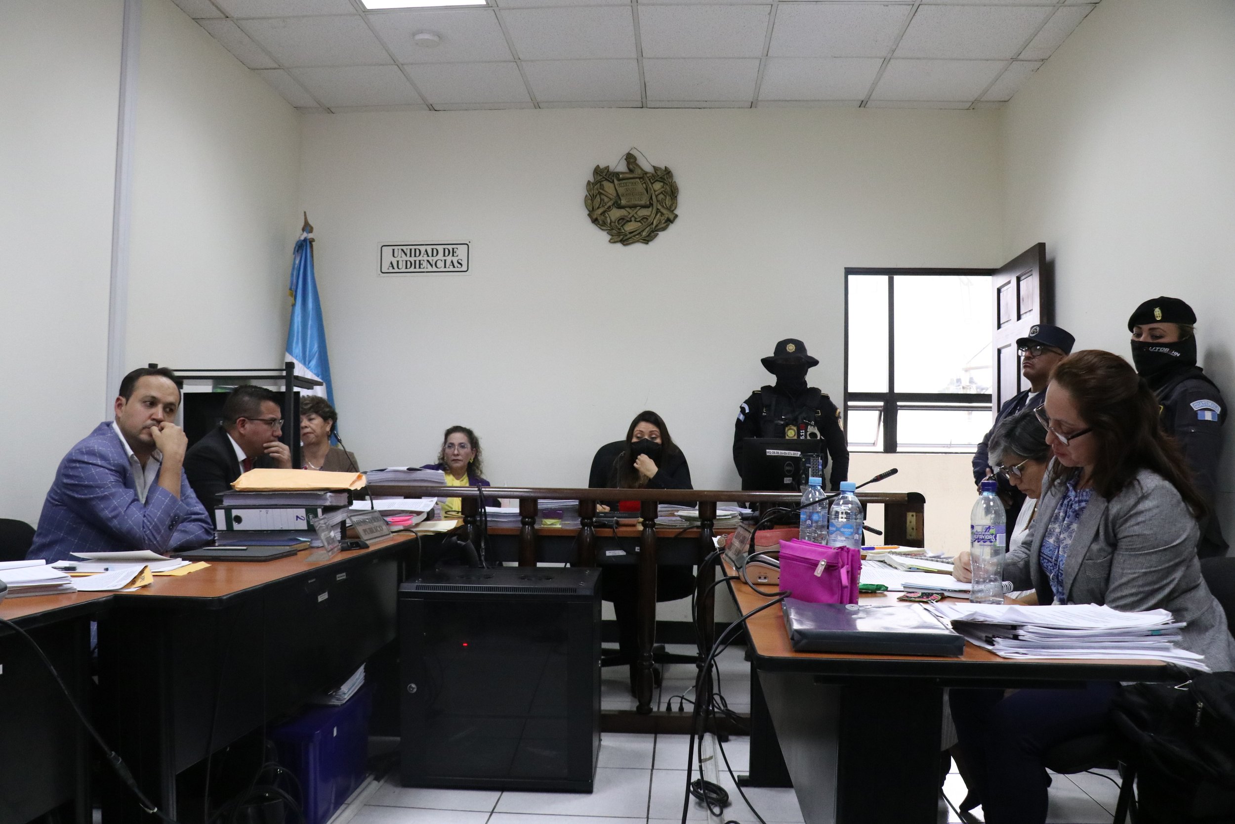  En la audiencia estuvieron presentes querellantes, el MP, la PGN y la defensa de Laparra. Foto Shirlie Rodríguez 
