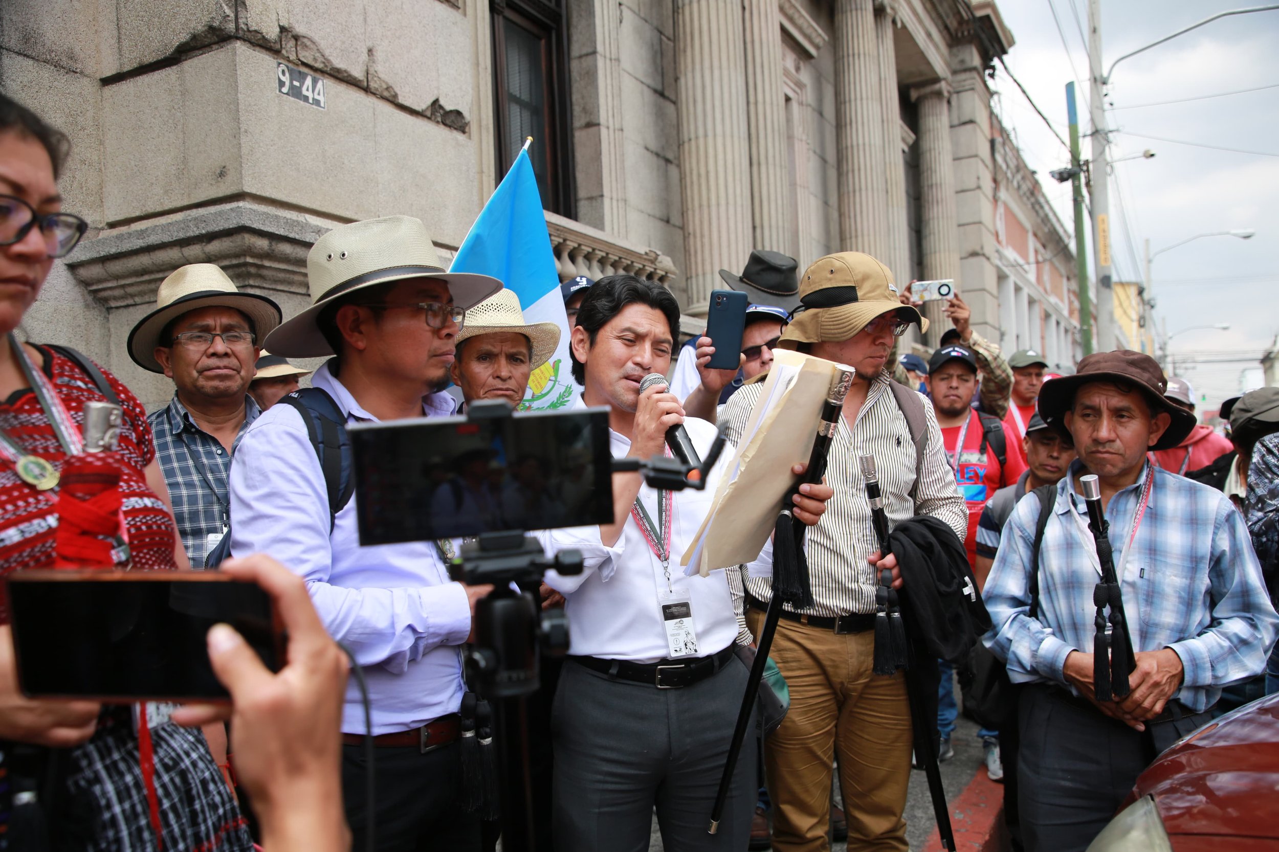  Los 48 Cantones de Totonicapán hicieron un llamado a la población a que se una a su lucha. Foto de Meme Solano 