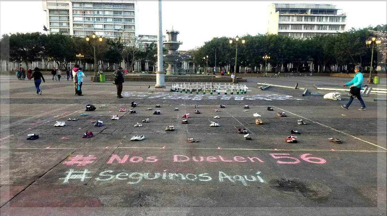  Acción: Seguimos Aquí, como parte de #NosDuelen56 (Foto: Stef Arreaga) 