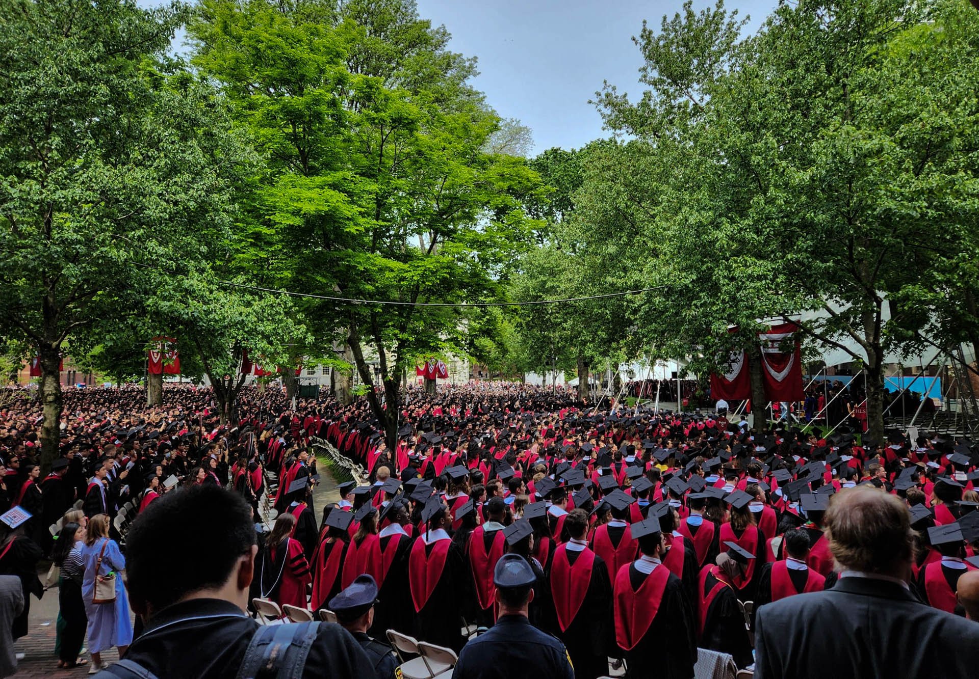  Campus Central de Harvard, durante la celebración de la clase 2024. Foto Prensa Comunitaria. 