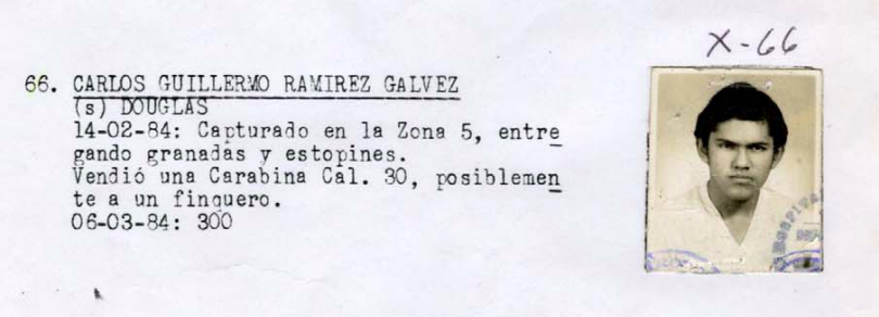  Caso 66 del Diario Militar 