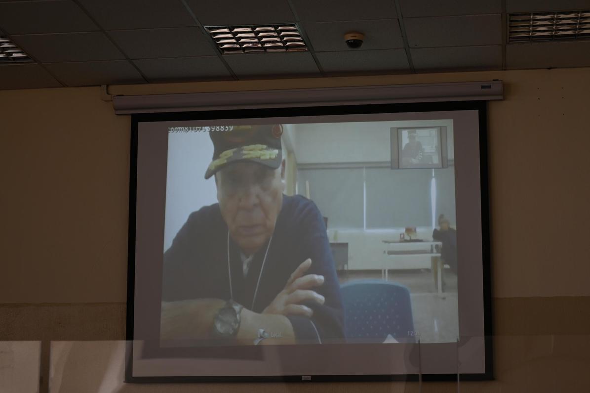 Créditos: Propuesta Portada 1. Benedicto Lucas, en una de las audiencias del juicio por genocidio. Foto Prensa Comunitaria