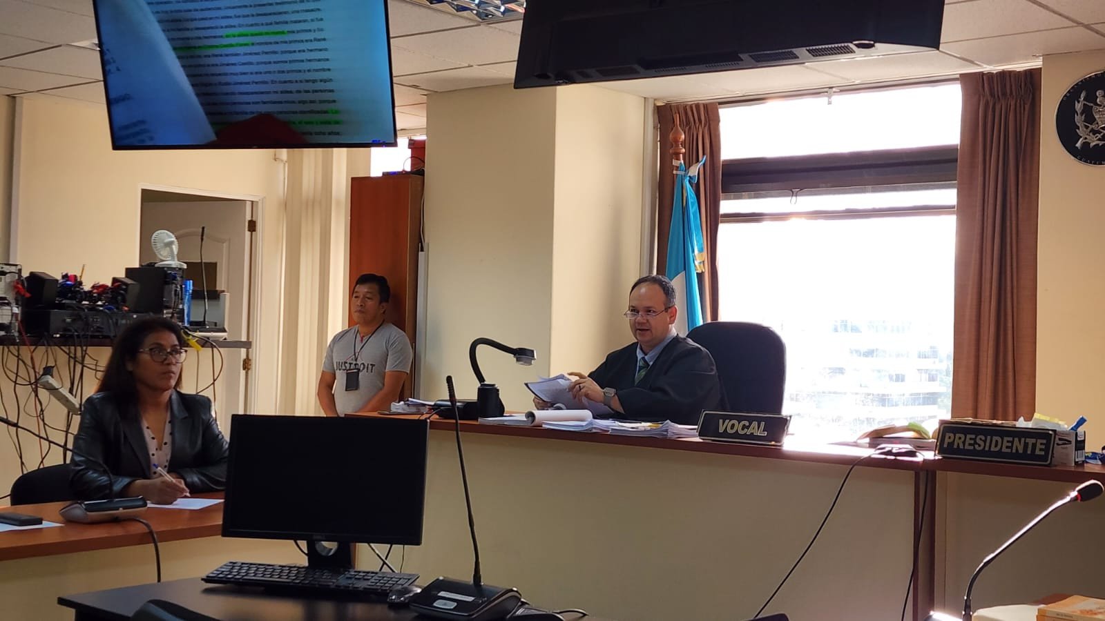  El juez Otoniel de León manifestó que si condenaban a los acusados cometerían prevaricato. Foto Regina Pérez 