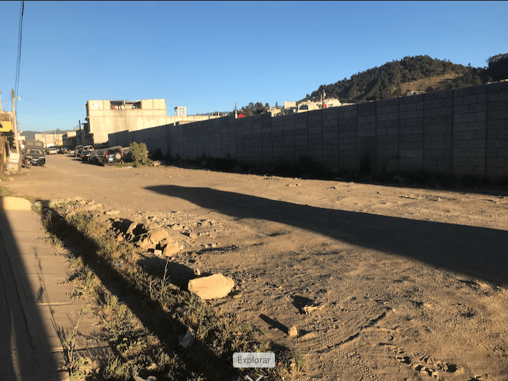  La avenida que se inundó con una mezcla de agua y sangre el 30 de noviembre de 2020. 