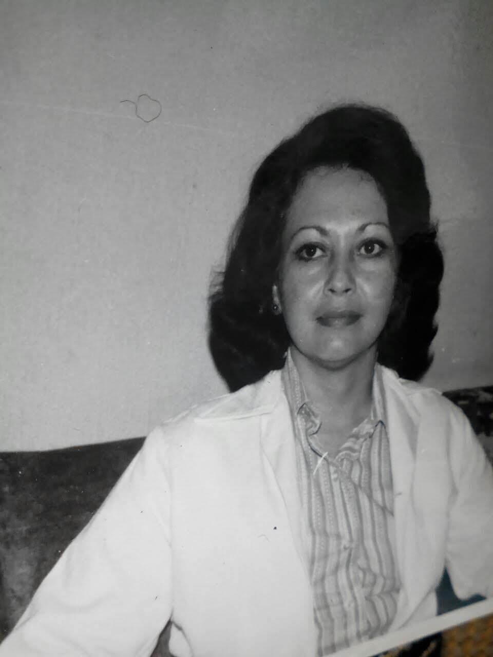  Gladys Bailey en sus años de docente de fisiología en la USAC, 1980. Fotografía: Cortesía. 