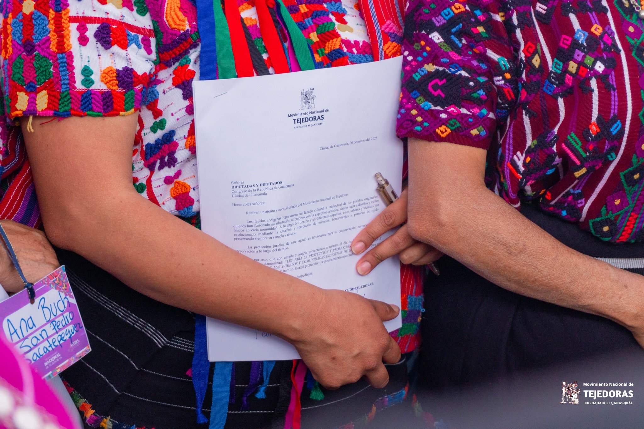  Foto: Movimiento Nacional de Tejedoras 