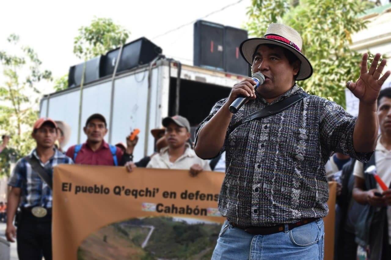  Bernardo Caal Xol, dirigente del pueblo Q’eqchi’ de Santa María Cahabón. Foto Nelton Rivera 