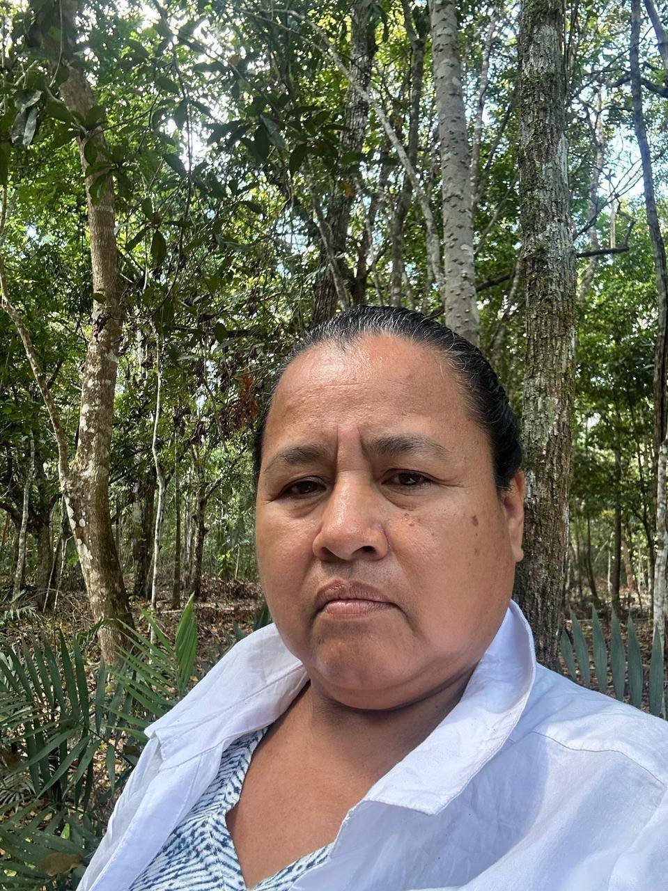  Ana Elizabeth Centeno, originaria de la comunidad Carmelita, de San Andrés, Petén, y defensora de los bosques a través de la Cooperativa Carmelita. Foto: cortesía 