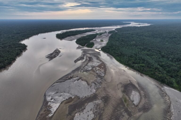  En 2024, el caudal de los ríos de la Amazonía bajó por la sequía. Esto dificultó el tránsito para los habitantes amazónicos. Foto: Rhett Butler 