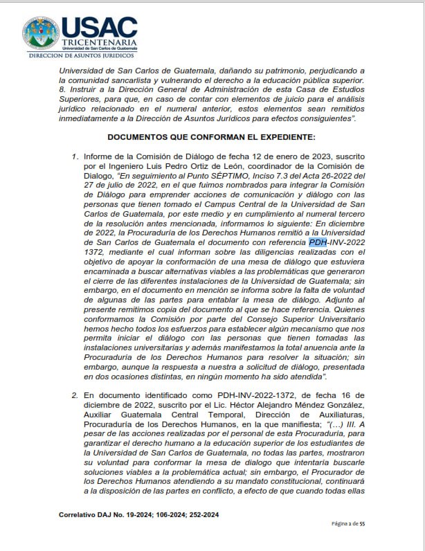  Documento CSU. 