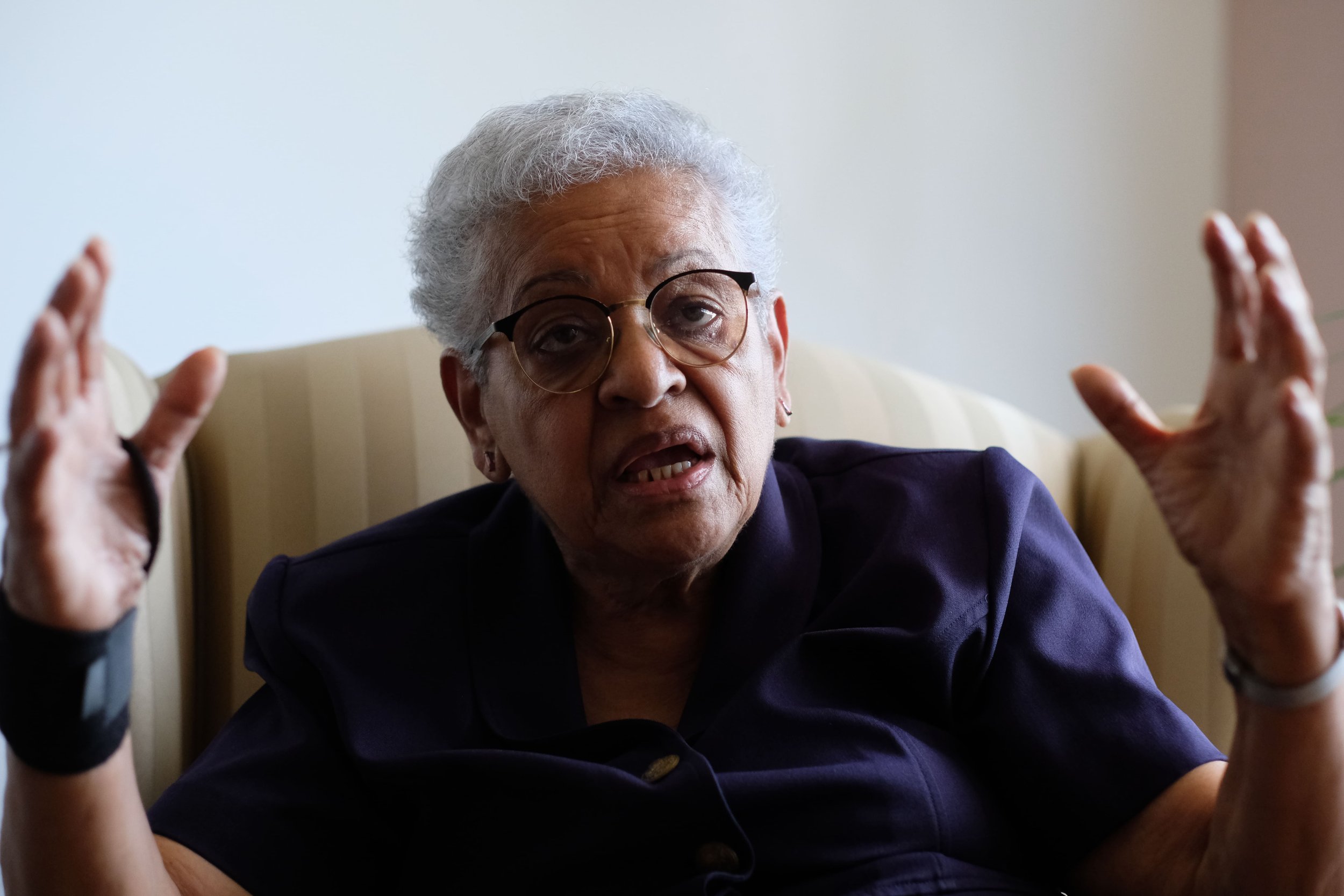  Yolanda Pérez Ruiz se retiró hace cuatro años pero sigue activa en varios espacios de la vida nacional. Foto Prensa Comunitaria 