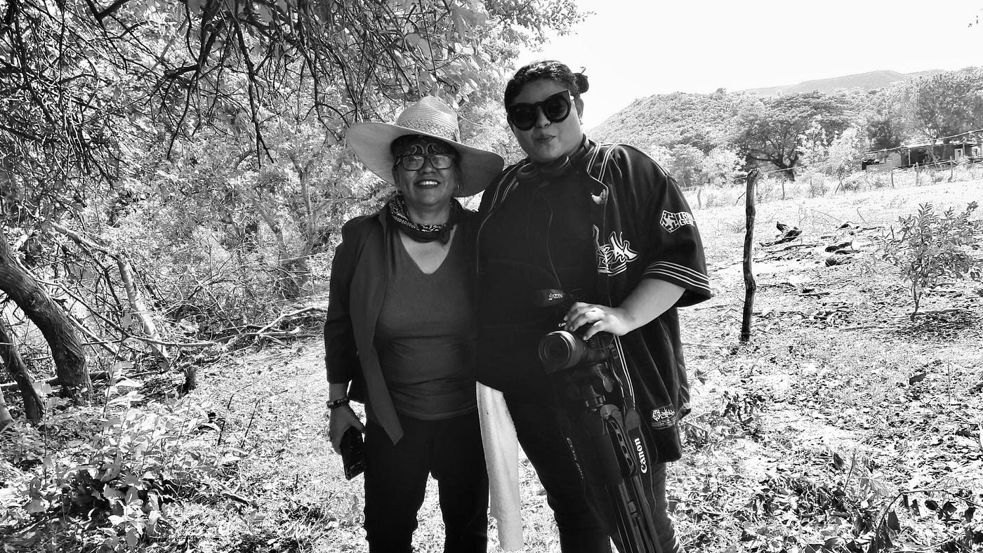  Marta Leonor y Virginia durante el rodaje en Boaco, Nicaragüa 
